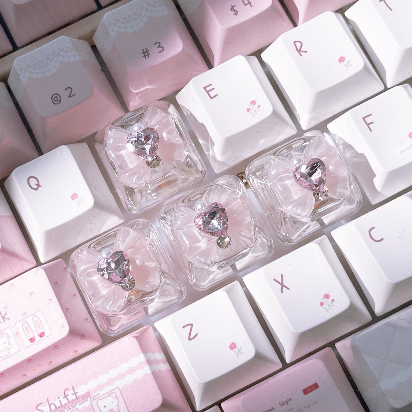 Laptop Accessories Cute - 4pcs Butterfly Keycaps Cute Mechanical Keyboard