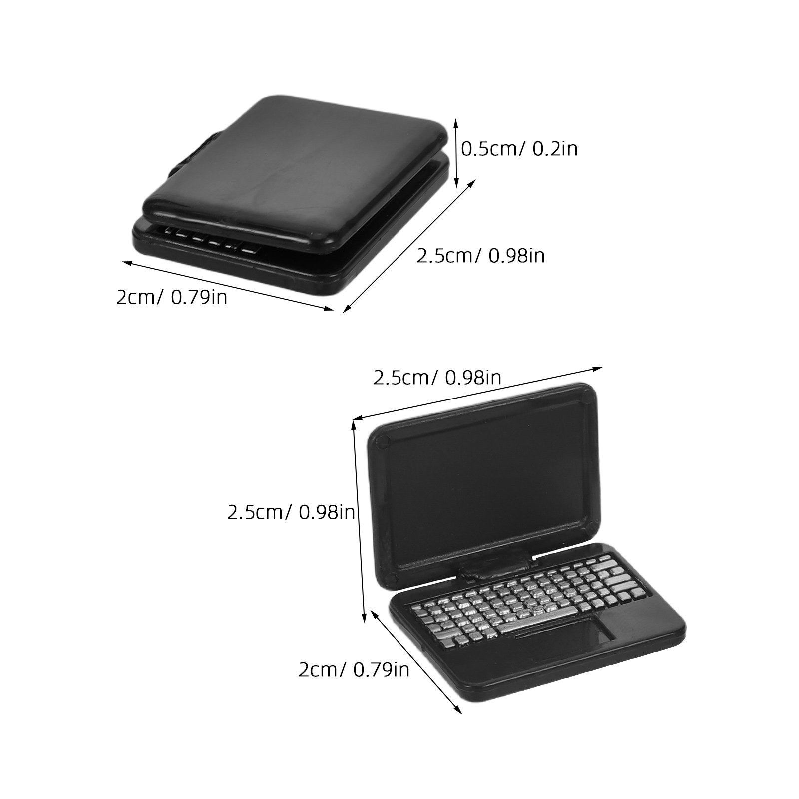 8Pcs Mini Laptop for Dollhouse - Laptop Open Accessories review and price