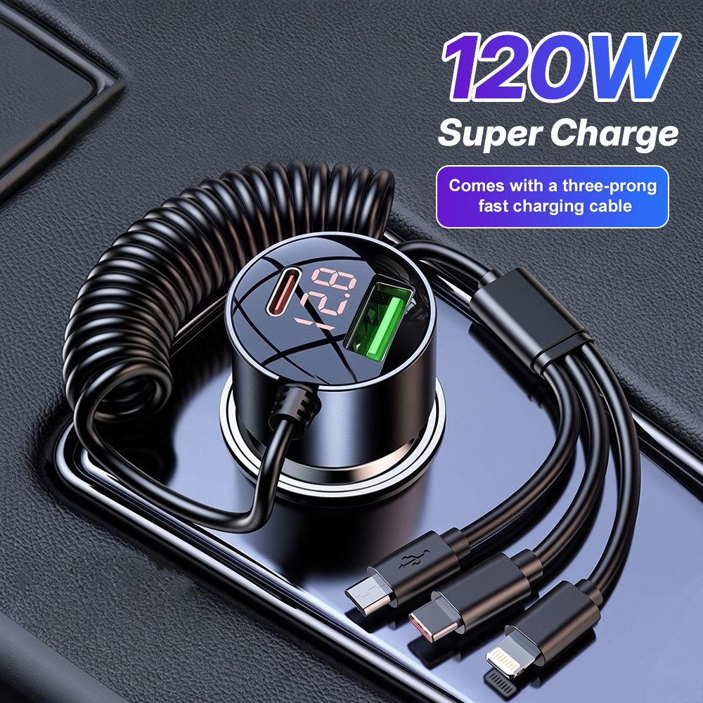 120W Multi Port Car Charger Bu - Laptop Accessories Essential review and price