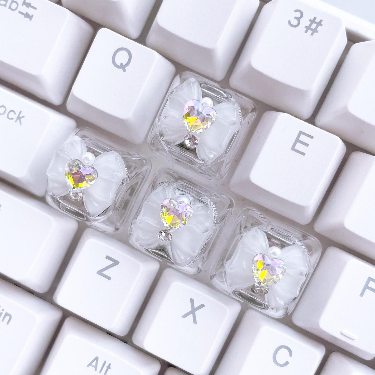4pcs Butterfly Keycaps Cute Me - Laptop Accessories Cute review and price