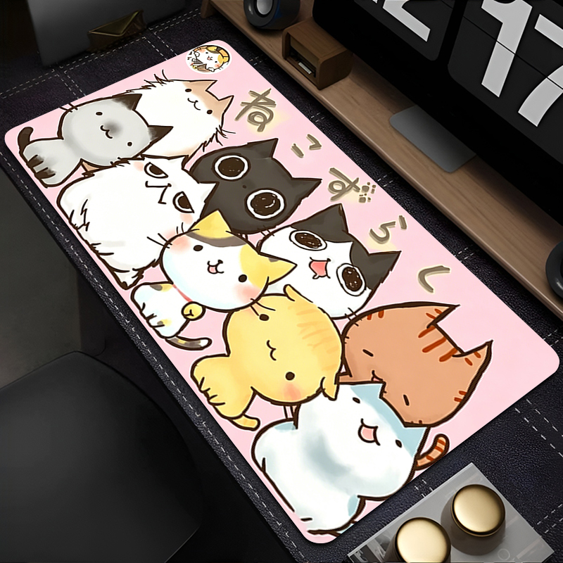 White Cartoon Mouse Pad Gamer  - Laptop Accessories Essential review and price