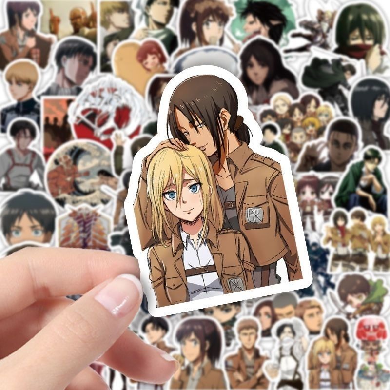 60Pcs Attack on Titan Anime St - Laptop Accessories Aesthetic review and price