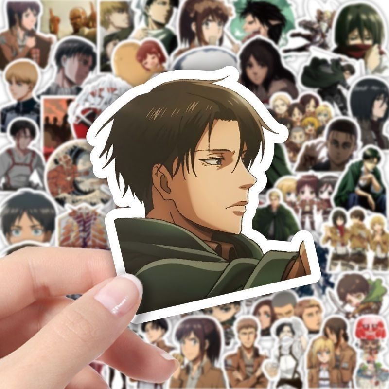 60Pcs Attack on Titan Anime St - Laptop Accessories Aesthetic review and price