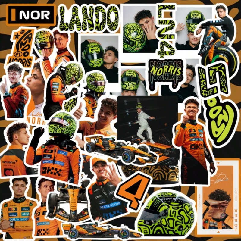59PCS Lando Norris racing-them - Laptop Accessories Aesthetic review and price
