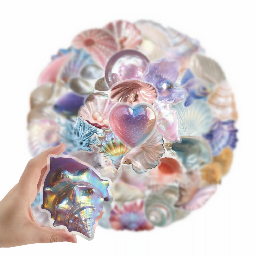 50pcs Cartoon Shell Graffiti S - Laptop Accessories Aesthetic review and price