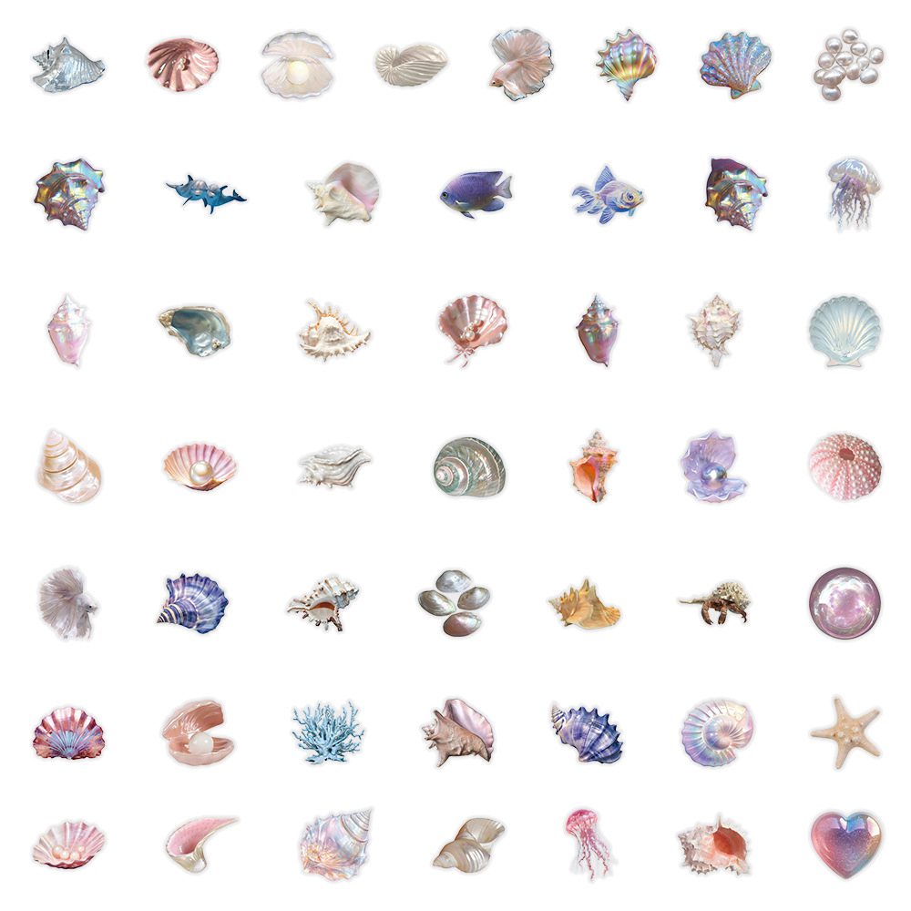 50pcs Cartoon Shell Graffiti S - Laptop Accessories Aesthetic review and price