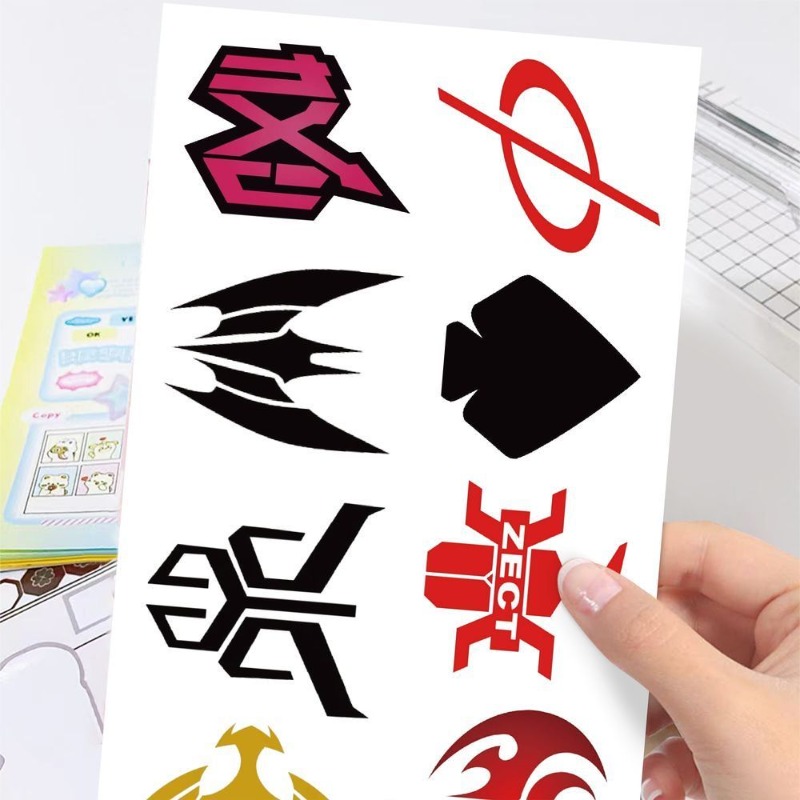 60 Sheets Kamen Rider Logo Sti - Laptop Accessories Aesthetic review and price